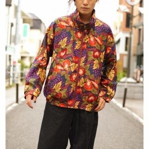 Vintage 80's EVR Crazy Sexy Cool Totally Rad Multi Color Windbreaker Jacket L